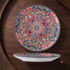 Wholesale Bohemian Ceramic Dinner Plate | Bulk Mandala Round Main Course Serving Dish