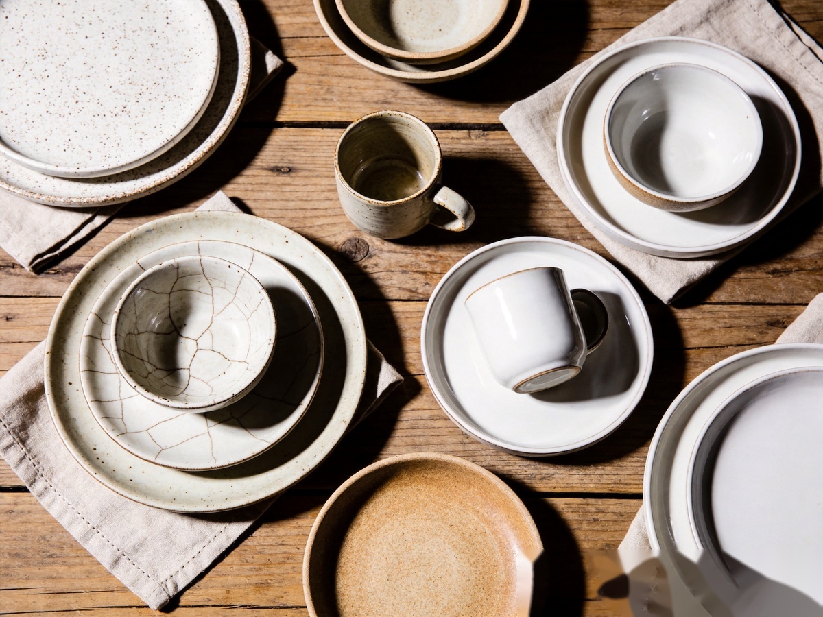 Ceramic Glaze Types Explained: A Complete Guide to Glaze Finishes & Food Safety Standards for Bulk Tableware 3 Various ceramic dinnerware glaze finishes and styles