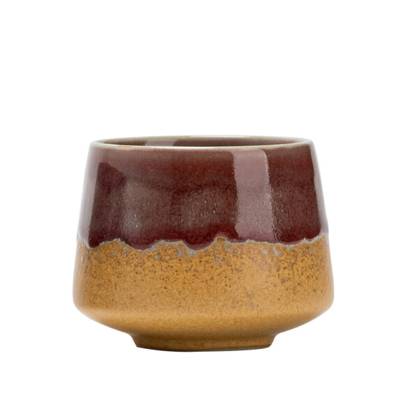 creative-rustic-espresso-cup-collection Creative rustic stoneware espresso cups with kiln-change glaze in various earth tones