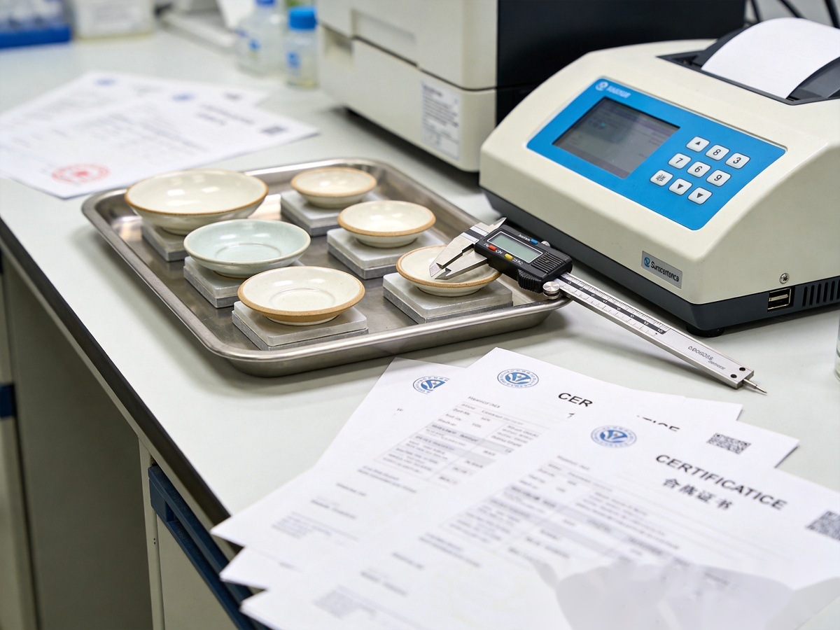 Ceramic Glaze Types Explained: A Complete Guide to Glaze Finishes & Food Safety Standards for Bulk Tableware 2 Food safety compliance testing for ceramic tableware