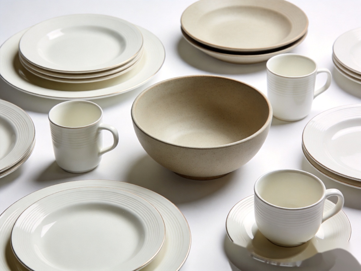 Hotel Ceramic Tableware Buying Guide: How to Choose the Right Dinnerware for Hospitality Businesses 1 Types of hotel ceramic tableware including porcelain bone china and stoneware