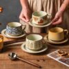 Rustic Stoneware Coffee Mug Wholesale | Handmade Ceramic Coffee Cup Supplier 2 rustic-coffee-mug-latte