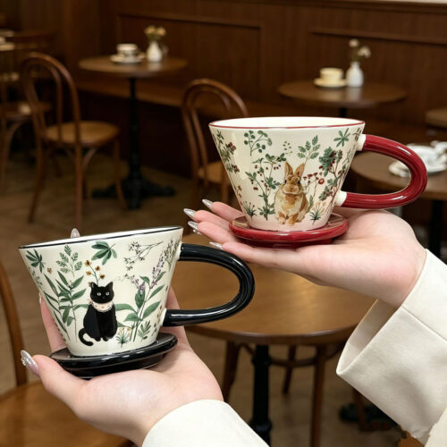 Cute Stoneware Mug Wholesale | Vintage Ceramic Coffee Mug Supplier Cute stoneware mug wholesale supplier for aesthetic café and gift use