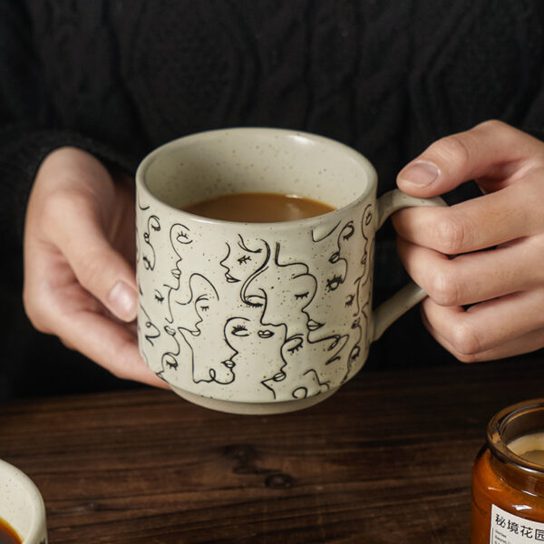 nordic-ceramic-mug-coffee-lifestyle Nordic ceramic mug with coffee on table aesthetic home lifestyle