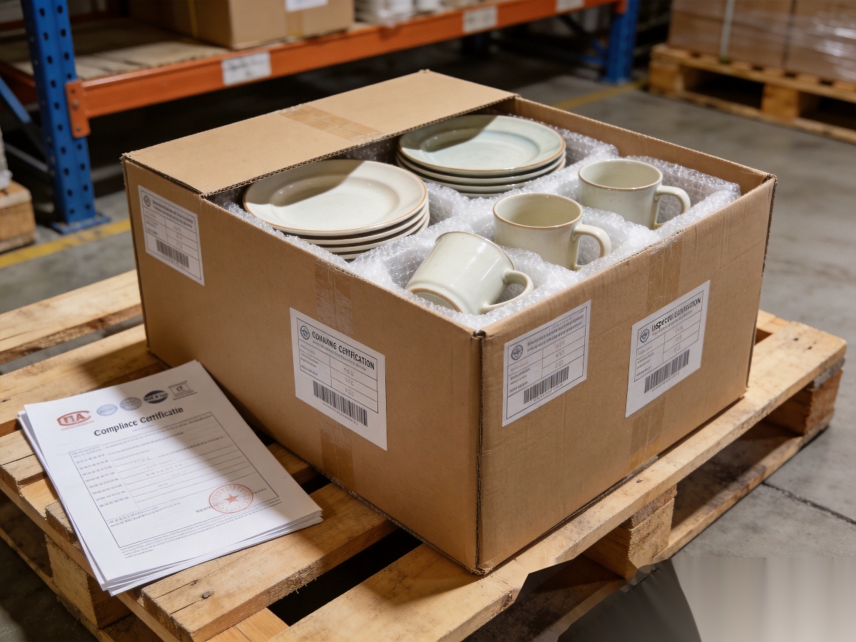 Ceramic Certification Standards: FDA, LFGB, SGS & EU Compliance Guide for B2B Buyers 2 ceramic certification standards export packaging and compliance documentation