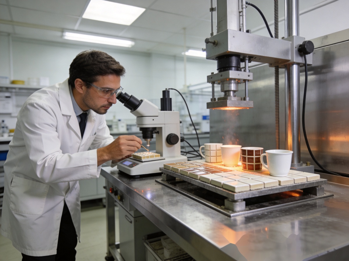 Ceramic Material Types: Stoneware vs Porcelain vs Bone China — A B2B Buyer's Comparison Guide 3 Ceramic material types quality testing and durability analysis in professional laboratory