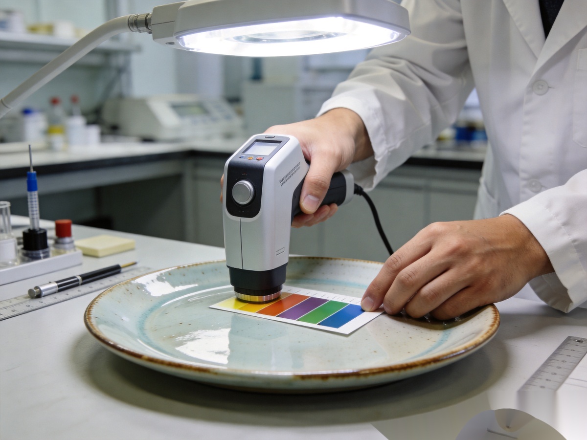 Ceramic Color Fastness: Fade Resistance Testing & Standards for B2B Tableware Buyers 1 ceramic color fastness laboratory testing equipment and color measurement