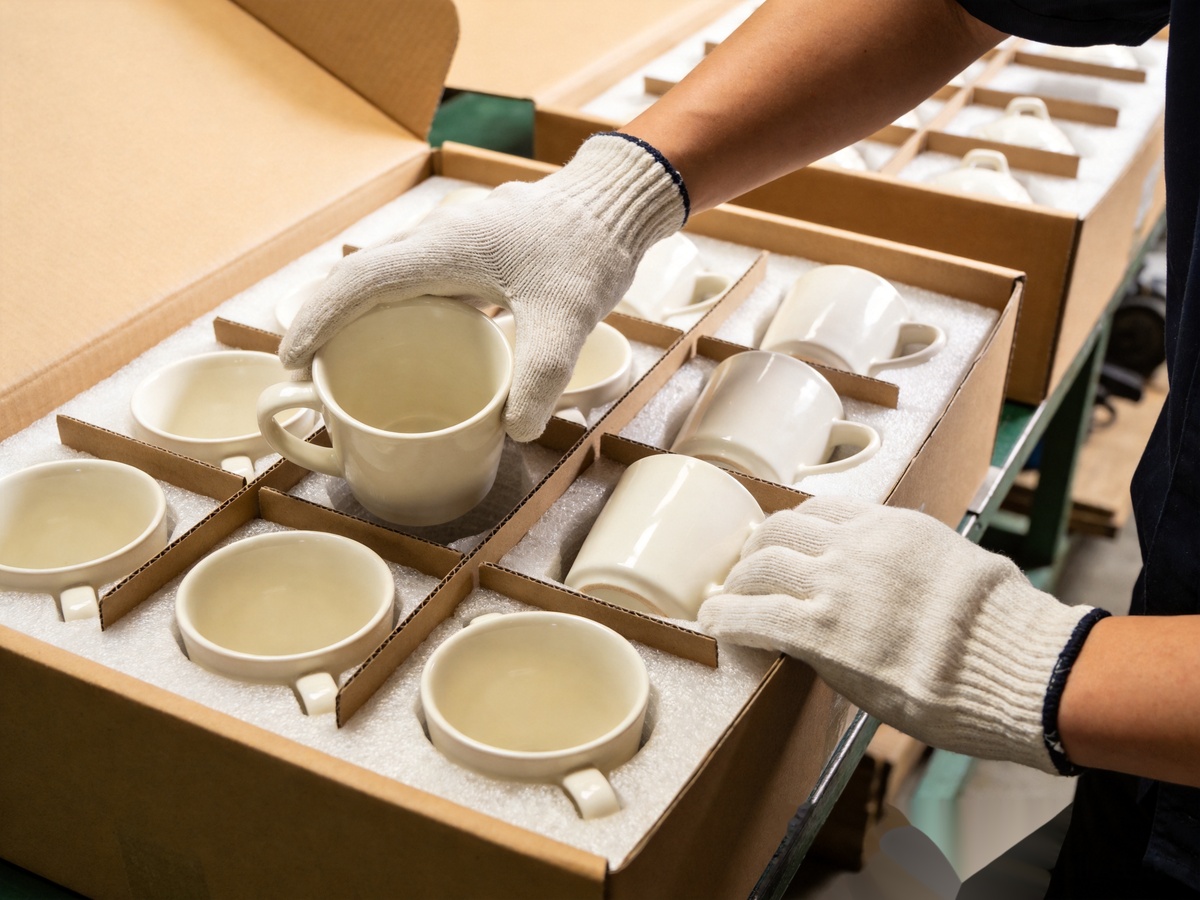 Ceramic Packaging and Shipping Best Practices: Complete Guide for B2B Tableware Importers 4 ceramic packaging and shipping quality inspection before export