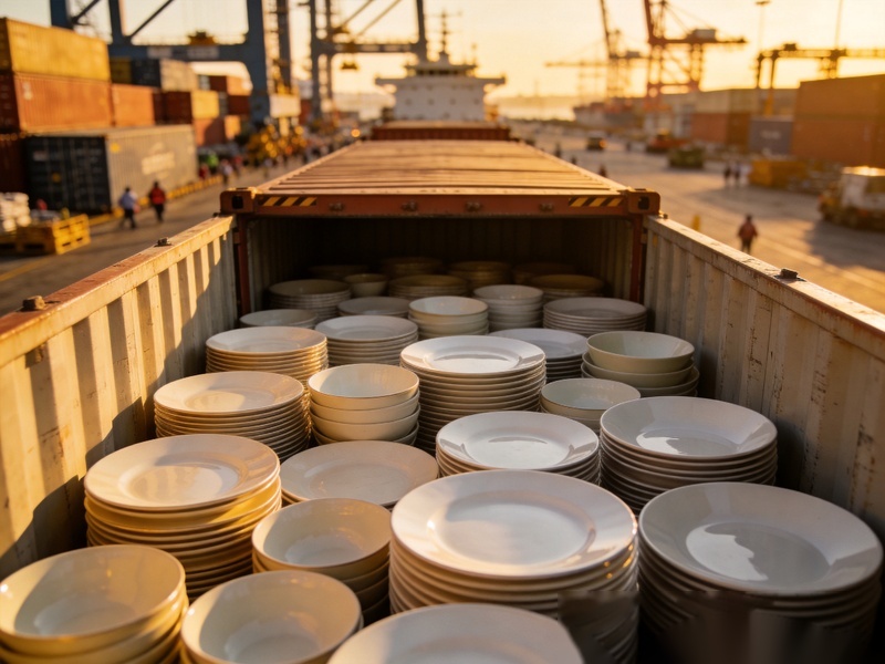 Ceramic Shipping Costs: FOB vs CIF vs DDP — A Complete Incoterms Guide for B2B Buyers 1 Ceramic shipping costs and incoterms comparison for bulk tableware exports