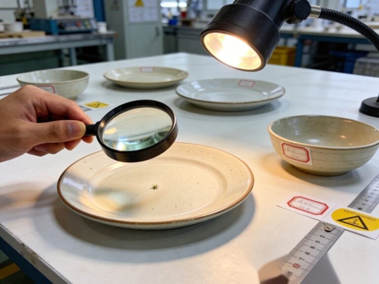 Ceramic Defect Classification and Acceptance Standards: A Complete Guide for B2B Tableware Buyers 8 ceramic defect classification quality inspection