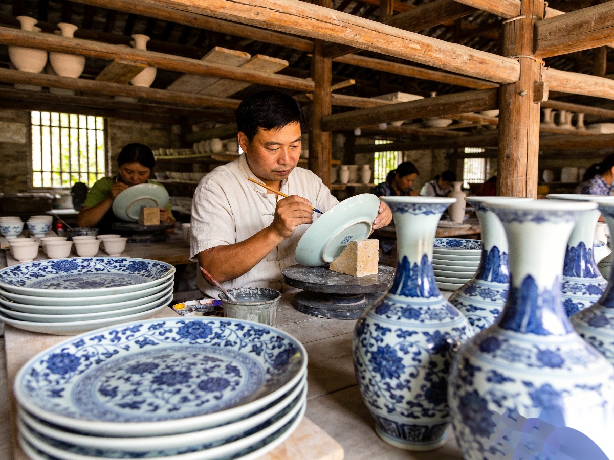 China Ceramic Regions: A Buyer's Guide to Jingdezhen, Chaozhou, Dehua & Liling 2 Jingdezhen porcelain workshop showcasing traditional china ceramic regions craftsmanship