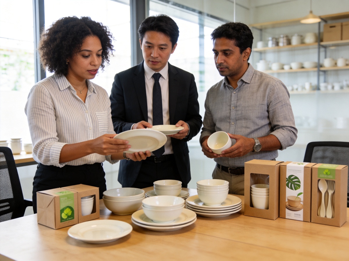 Sustainable Ceramic Tableware: Complete Eco-Friendly Sourcing Guide for B2B Buyers 4 sustainable ceramic tableware sourcing meeting with B2B buyers