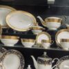 Wholesale Luxury Gold Rim Dinnerware Set - Premium Hotel Tableware Wholesale luxury European gold rim dinnerware set featuring premium bone china with embossed gold trim for hotels and restaurants
