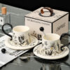 ceramic-cup-and-saucer-set-wholesale Ceramic cup and saucer set wholesale with vintage floral design