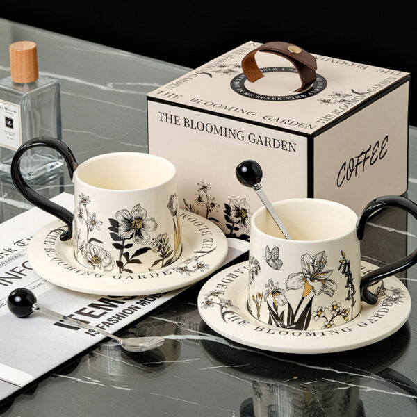 ceramic-cup-and-saucer-set-wholesale Ceramic cup and saucer set wholesale with vintage floral design