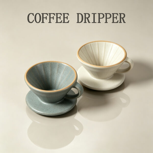 Nordic ceramic coffee dripper wholesale with minimalist design