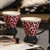 leopard-pattern-ceramic-mug-detail Leopard pattern detail on trendy ceramic coffee mug