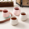 Japanese ceramic tea cup wholesale in minimalist handleless design