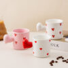 Creative custom ceramic mug with unique handle design