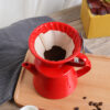 Barista ceramic pour over coffee dripper for café use