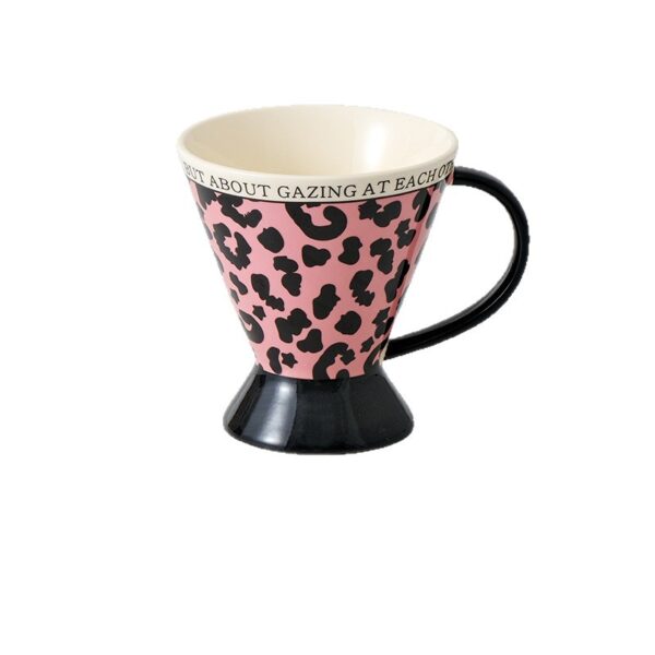 pink-leopard-print-ceramic-coffee-mug Pink leopard print ceramic coffee mug on white background