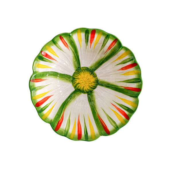 Floral ceramic dinnerware set used for elegant dining table setting