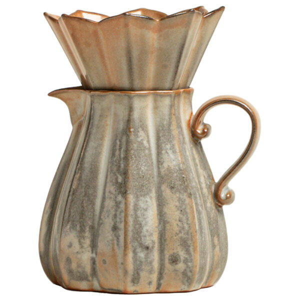 ceramic-pour-over-coffee-maker-lifestyle Ceramic pour over coffee maker used for specialty coffee preparation