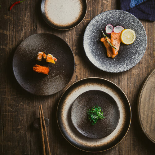 reactive-glaze-ceramic-plate-wholesale Reactive glaze ceramic plate wholesale with premium stoneware finish