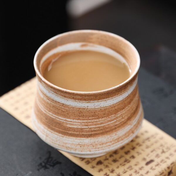Wabi sabi style ceramic tea cup for Japanese tea culture