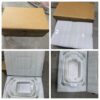 Fluted ceramic casserole dish set