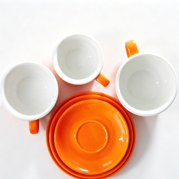 Multicolor ceramic cappuccino cup for coffee