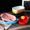 Ceramic baking dish with double handles