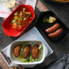 Colorful glazed ceramic bakeware
