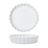 Round ceramic baking dish for tarts