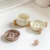 Ceramic slow feeder bowl for cats