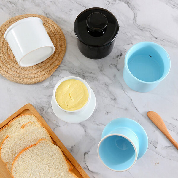 classic-white-ceramic-butter-crock French ceramic butter bell with embossed design