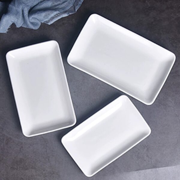 White rectangular ceramic baking dish