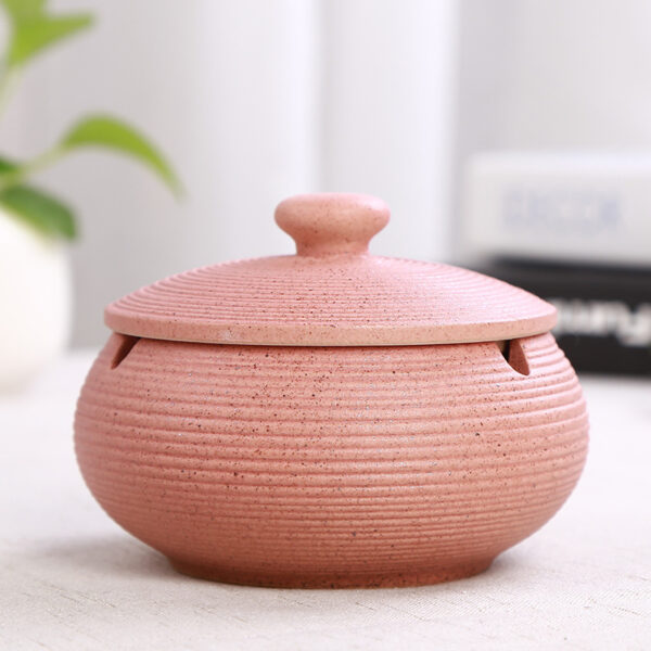 Windproof ceramic ashtray