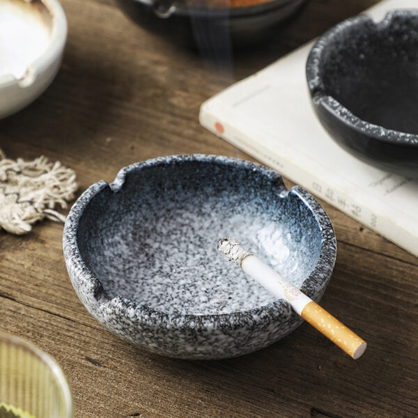 Japanese-style ceramic ashtray