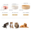 Custom ceramic cat bowl with private label decoration options