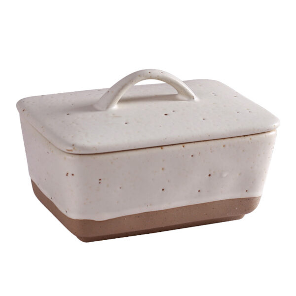Wholesale ceramic butter dish with lid