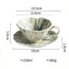 Custom reactive glaze coffee cup for OEM and ODM ceramic tableware