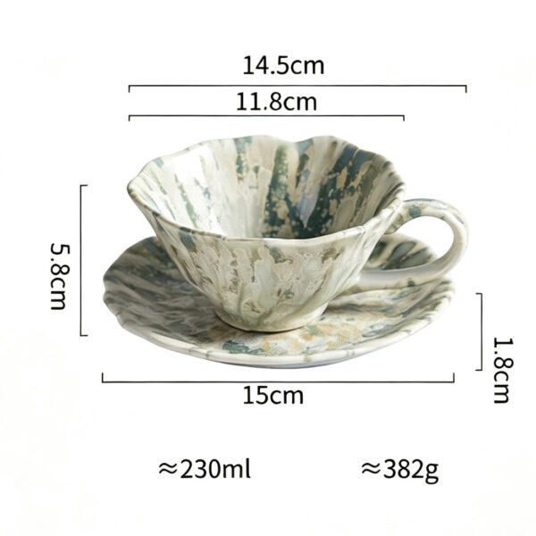Custom reactive glaze coffee cup for OEM and ODM ceramic tableware