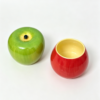 Apple shaped ceramic coffee cup with ceramic handle