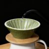 Front view of wholesale ceramic coffee dripper