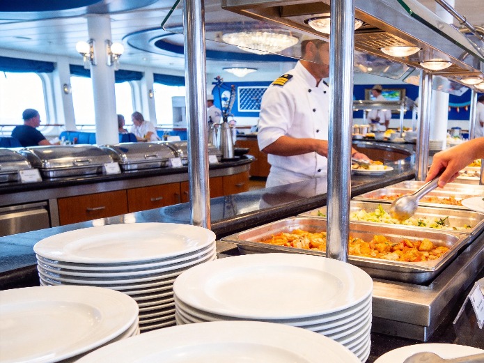 ceramic dinnerware for cruise ship buffet service ready for high-turnover maritime dining