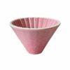 Top view showing the opening of a ceramic coffee dripper