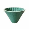 Interior structure of a ceramic pour-over coffee dripper