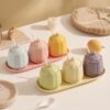 Ceramic seasoning jar set for wholesale kitchen storage