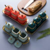 Wholesale ceramic seasoning containers for salt and sugar